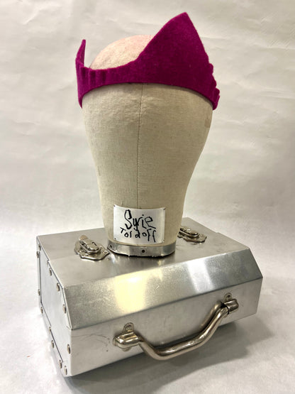Pink felt crown