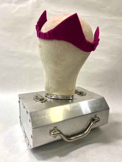Pink felt crown