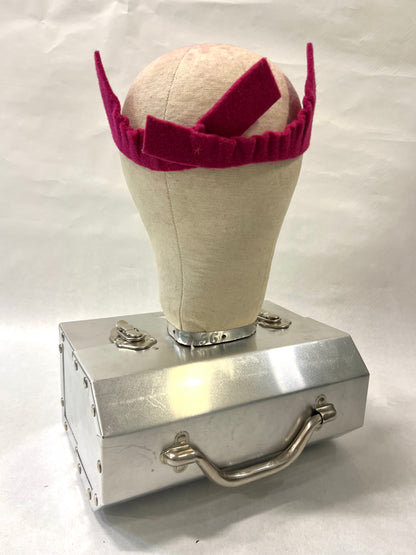 Pink felt crown