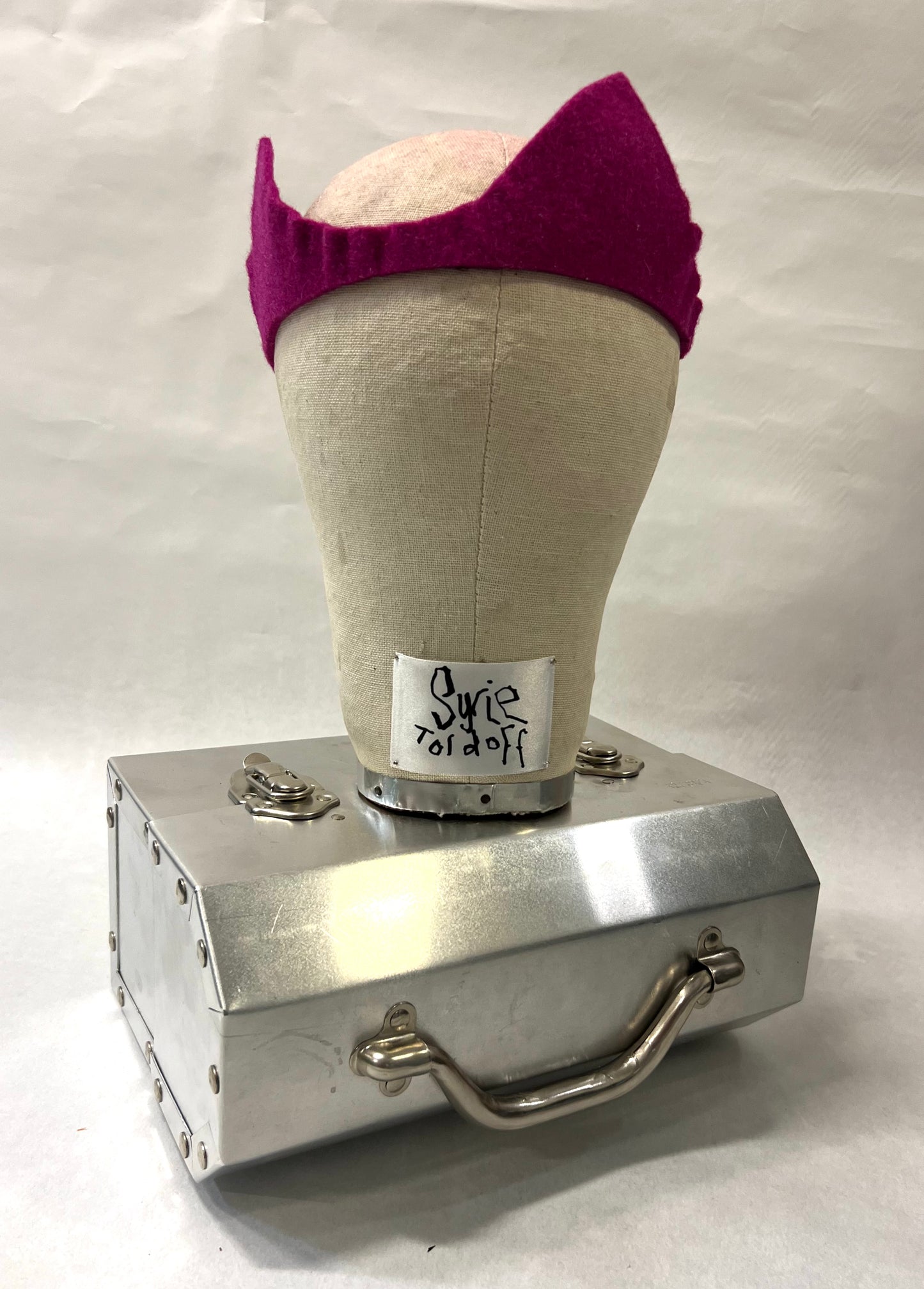 Pink felt crown